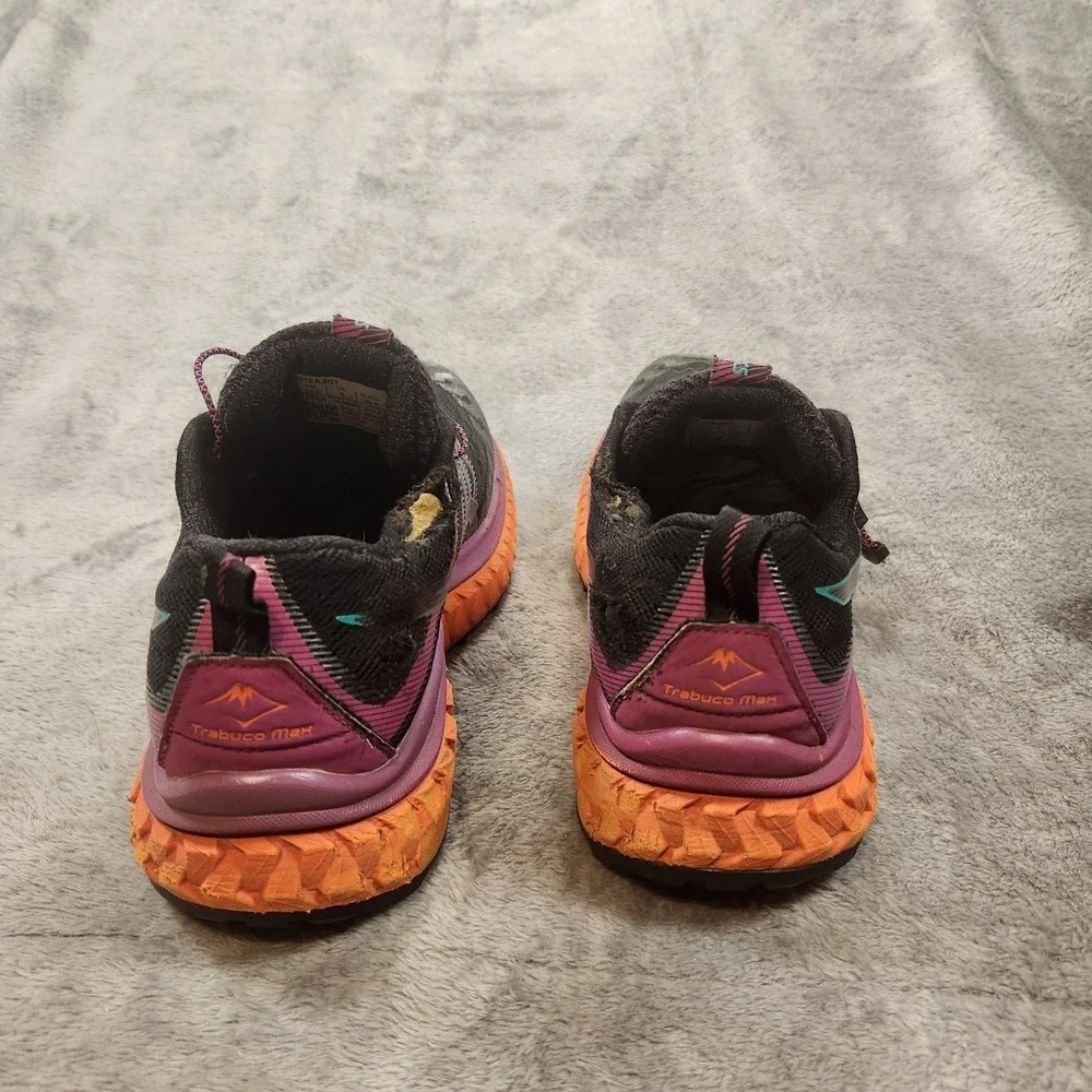 Asics Shoes Womens 8 Black Trabuco Max Sneakers Trail Running Gorpcore 1012A901 - Picture 5 of 13